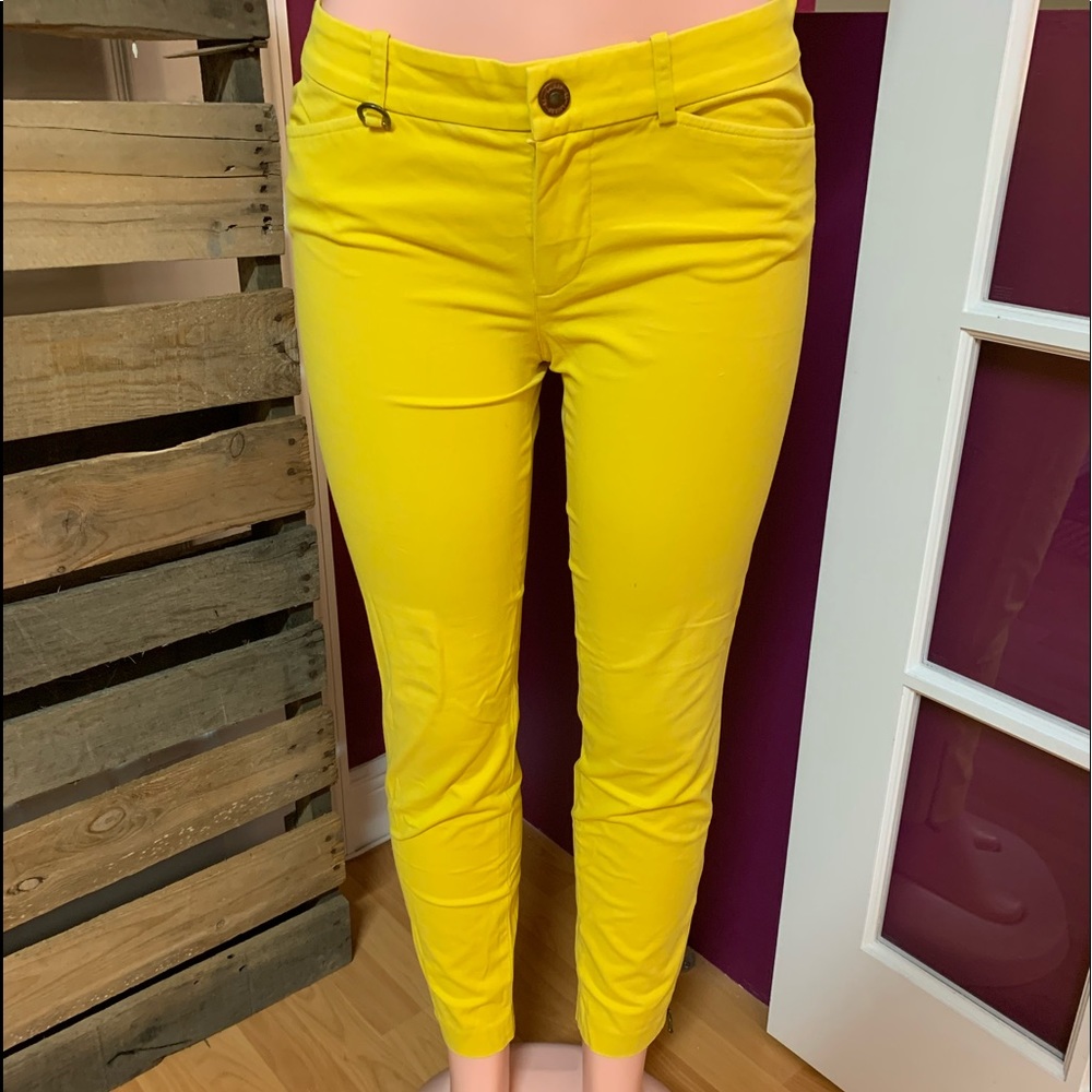 Lauren Ralph Lauren Woman’s Skynni Cropped Pants Yellow Sz 4